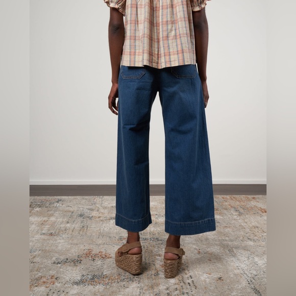 The GREAT the seafair jean, high waist wide leg - blue grass wash Size 28 - Picture 4 of 13